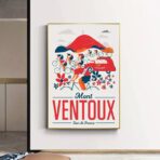 poster mont ventoux vintage 1
