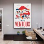poster mont ventoux vintage 1