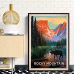 vintage bergplakat