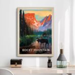 vintage bergplakat