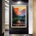 vintage bergplakat