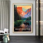 vintage bergplakat