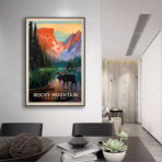 vintage bergplakat