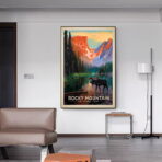 vintage bergplakat