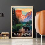 vintage bergplakat