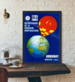 vintage heissluftballon poster