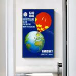 vintage heissluftballon poster