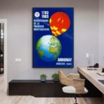 vintage heissluftballon poster