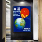 vintage heissluftballon poster