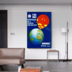 vintage heissluftballon poster