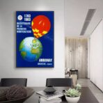 vintage heissluftballon poster