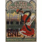 poster montmartre vintage 1