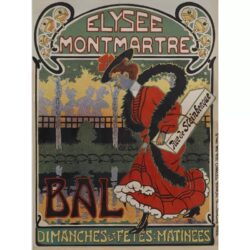 poster montmartre vintage 1