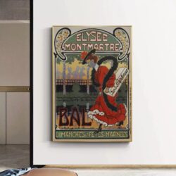 poster montmartre vintage 1