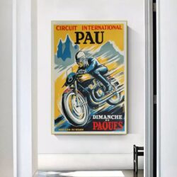 vintage motorrad poster 1