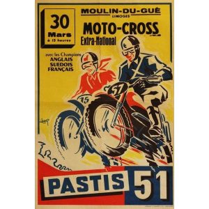 vintage motorrad poster