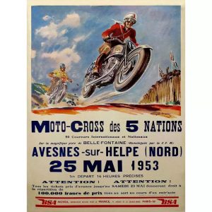 vintage motocross poster 1