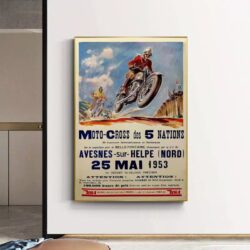vintage motocross poster 1