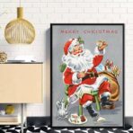 vintage weihnachtsplakat