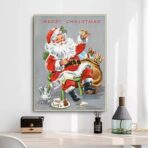 vintage weihnachtsplakat