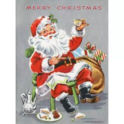 vintage weihnachtsplakat