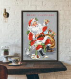 vintage weihnachtsplakat