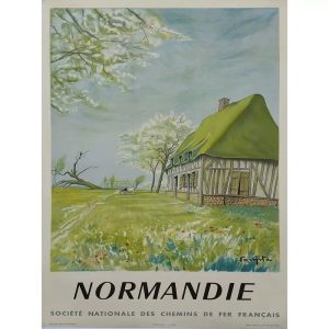 poster normandie vintage