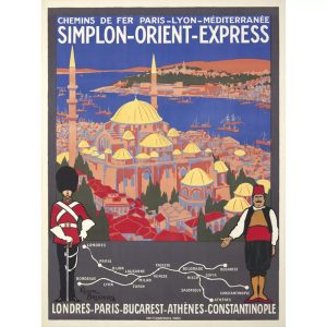orient express vintage poster 1