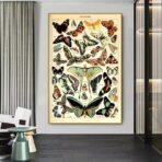 vintage schmetterling poster