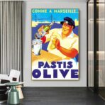 poster pastis olive marseille 1