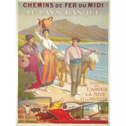 vintage baskenland poster