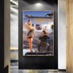 pin up luftfahrt poster