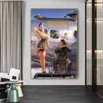 pin up luftfahrt poster
