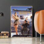 pin up luftfahrt poster