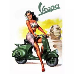 pin up vespa poster 1