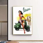 pin up vespa poster 1