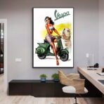 pin up vespa poster 1