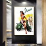 pin up vespa poster 1