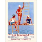 vintage schwimmbad poster