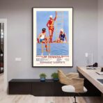 vintage schwimmbad poster