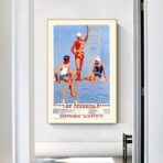 vintage schwimmbad poster