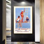 vintage schwimmbad poster