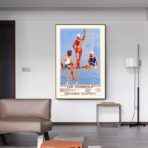 vintage schwimmbad poster