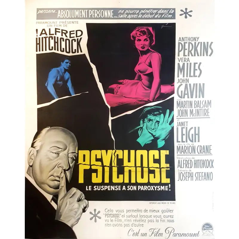 poster psychose alfred hitchcock poster psychose alfred hitchcock