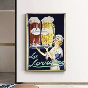 vintage alkohol werbeplakat