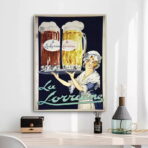 vintage alkohol werbeplakat