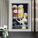 vintage alkohol werbeplakat