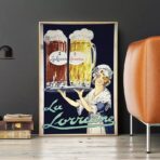 vintage alkohol werbeplakat