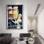 vintage alkohol werbeplakat