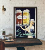 vintage alkohol werbeplakat